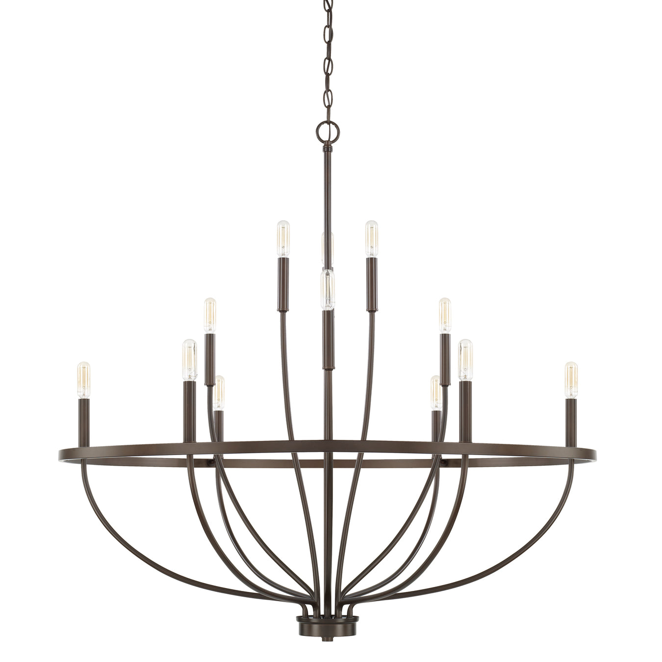 Greyson 12 Light Chandelier in Bronze