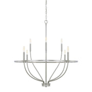 Greyson Eight Light Chandelier in Brushed Nickel