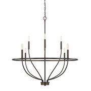 Greyson Eight Light Chandelier in Bronze