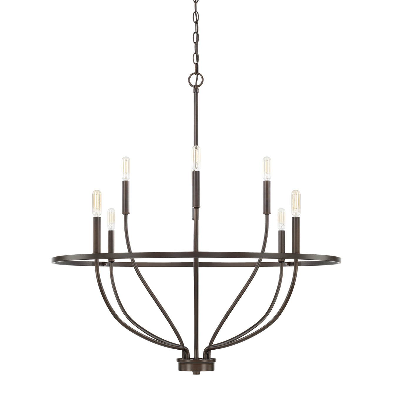 Greyson Eight Light Chandelier in Bronze
