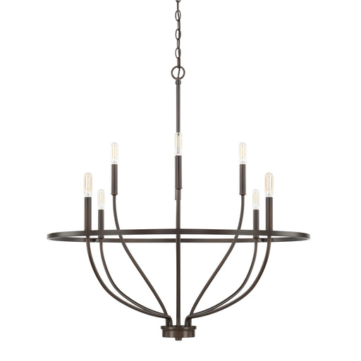 Greyson Eight Light Chandelier in Bronze