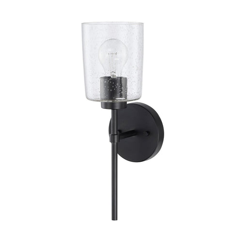 Greyson One Light Wall Sconce in Matte Black