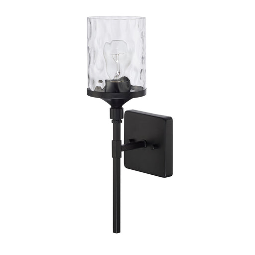 Colton One Light Wall Sconce in Matte Black