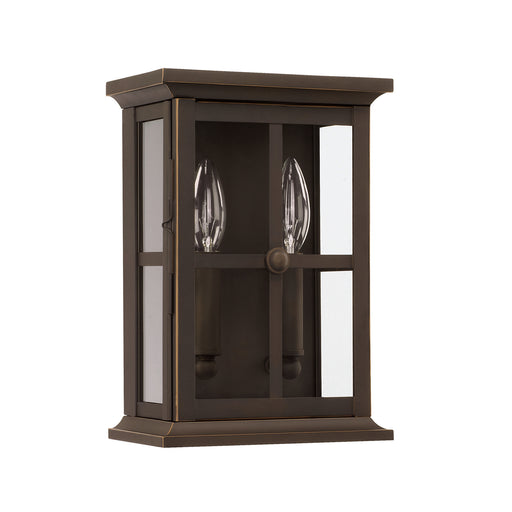 Mansell 2 Light Outdoor Wall Lantern in Oiled Bronze