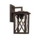 Avondale 1 Light Outdoor Wall Lantern in Oiled Bronze