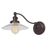 Soho 1-Light Half Swing Ashbury Wall Sconce in Oil rubbed bronze