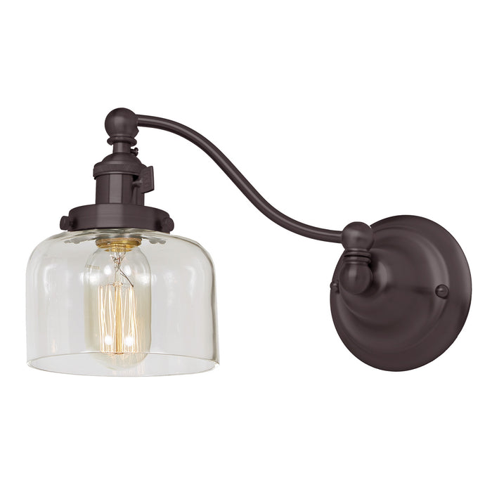 Soho 1-Light Half Swing Shyra Wall Sconce in Oil rubbed bronze