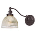 Soho 1-Light Half Swing Madison Wall Sconce in Oil rubbed bronze