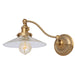 Soho 1-Light Half Swing Ashbury Wall Sconce in Satin Brass