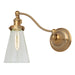 Soho 1-Light Half Swing Barclay Wall Sconce in Satin Brass