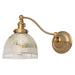 Soho 1-Light Half Swing Madison Wall Sconce in Satin Brass