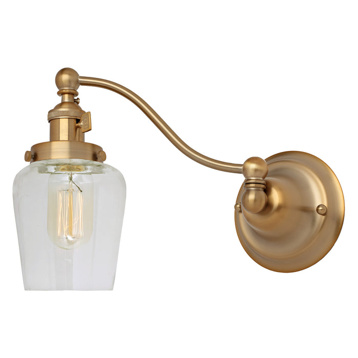 Soho 1-Light Half Swing Liberty Wall Sconce in Satin Brass