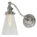Soho 1-Light Half Swing Barclay Wall Sconce in Polished Nickel