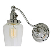 Soho 1-Light Half Swing Liberty Wall Sconce in Polished Nickel