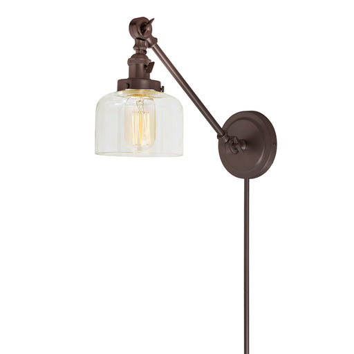 Soho 1-Light Double Swivel Shyra Wall Sconce in Oil rubbed bronze