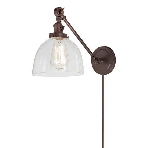 Soho 1-Light Double Swivel Madison Wall Sconce in Oil rubbed bronze