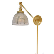 Soho 1-Light Double Swivel Madison Wall Sconce in Satin Brass