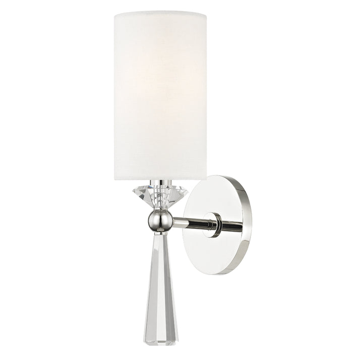 Birch 1 Light Wall Sconce in Polished Nickel - Lamps Expo