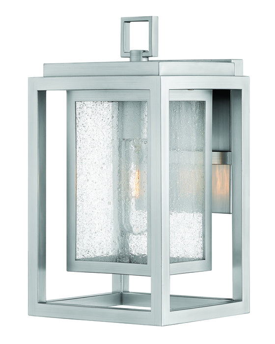 Republic Small Wall Mount Lantern in Satin Nickel