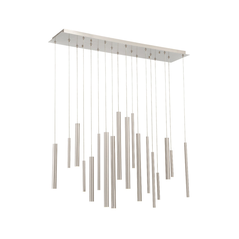 Santana 18-Light Chandelier in Satin Nickel