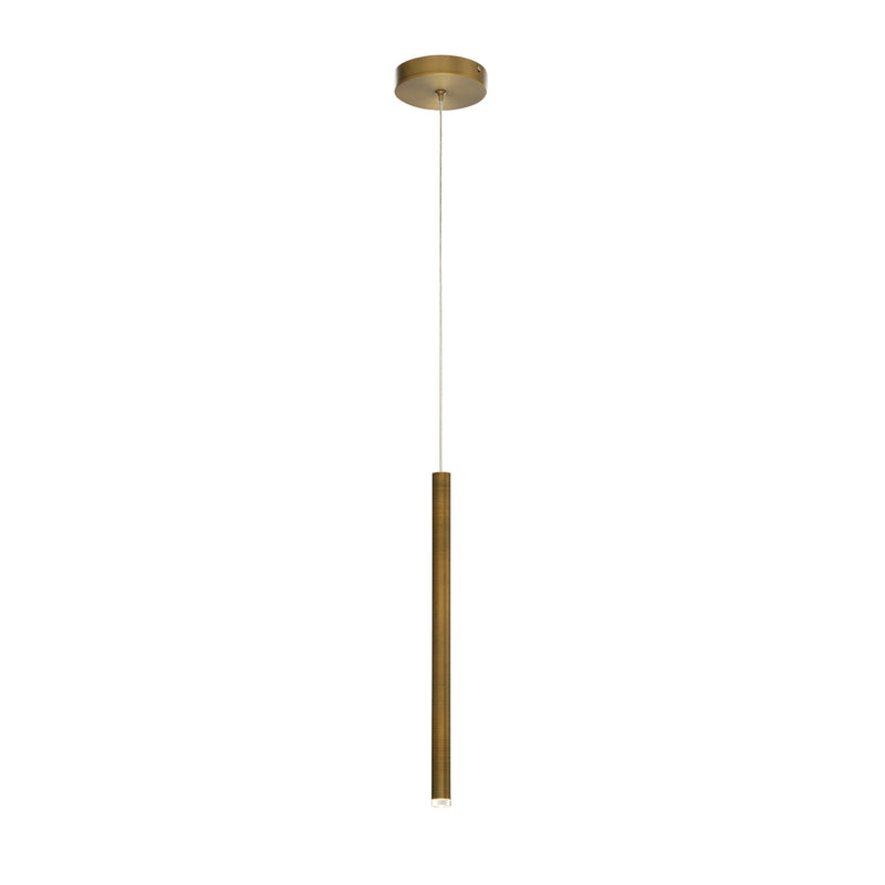 Navada 1-Light Pendant in Antique Brass Gold