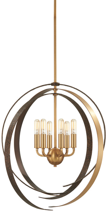 Criterium Pendant in Aged Brass - Lamps Expo