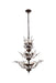 Orchid 13-Light Chandelier in Dark Bronze with Clear Royal Cut Crystal