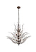 Orchid 18-Light Chandelier in Dark Bronze with Clear Royal Cut Crystal