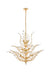Orchid 18-Light Chandelier in Gold with Clear Royal Cut Crystal