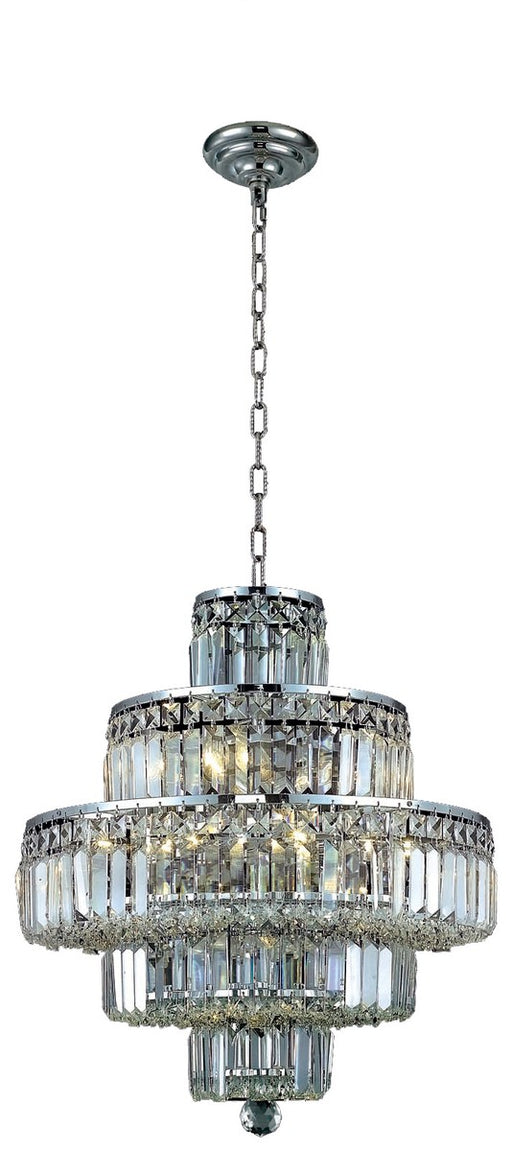 Maxime 13-Light Chandelier in Chrome with Clear Royal Cut Crystal