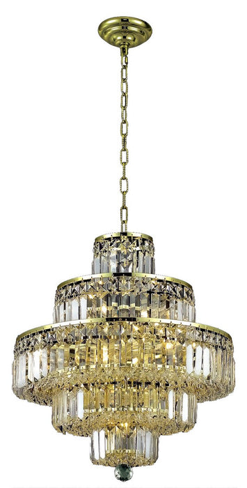 Maxime 13-Light Chandelier in Gold with Clear Royal Cut Crystal