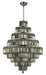 Maxime 20-Light Chandelier in Chrome with Golden Teak (Smoky) Royal Cut Crystal