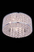 Amelie 4-Light Flush Mount in Chrome with Clear Royal Cut Crystal