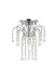 Falls 1-Light Flush Mount in Chrome with Clear Royal Cut Crystal