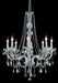 Verona 8-Light Chandelier in Chrome with Golden Teak (Smoky) Royal Cut Crystal