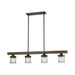 Timberwood 4-Light Island Light in Oil Rubbed Bronze - Lamps Expo