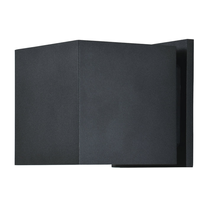 Square Marine Grade Adjustable Wet Location LED Wallwasher in Black Finish