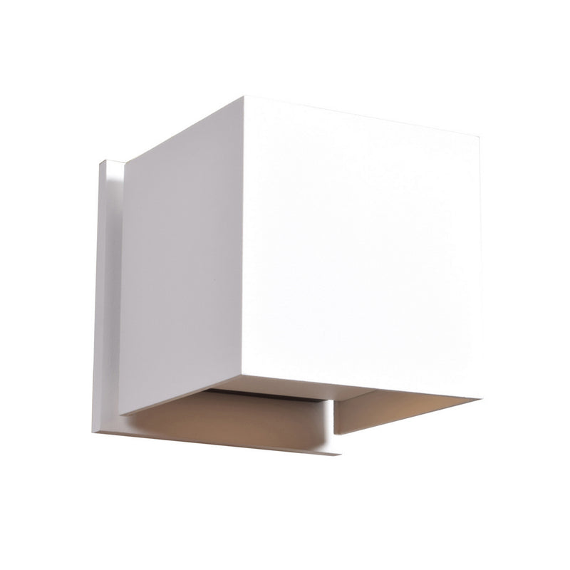 Square Marine Grade Adjustable Wet Location LED Wallwasher in White Finish