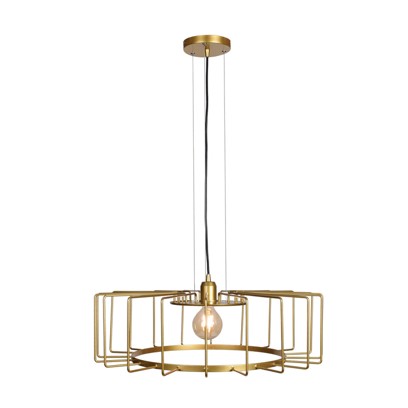 Wired 1-Light Horizontal Cage Pendant - Lamps Expo