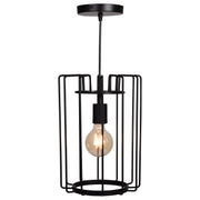 Wired 1-Light Vertical Cage Pendant - Lamps Expo