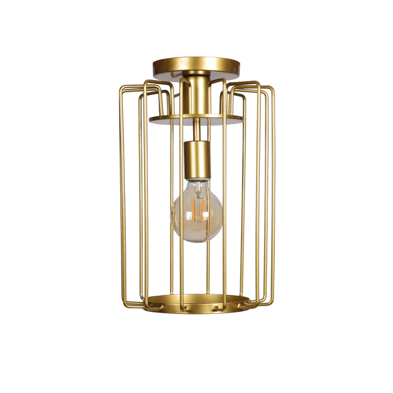 Wired 1-Light Vertical Cage Pendant - Lamps Expo