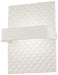 Quilted LED Wall Sconce in Matte White