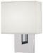 LED Wall Sconce in Chrome with White