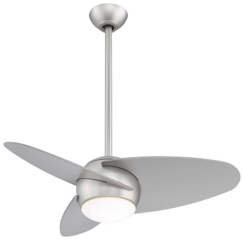 Slant 36" Ceiling Fan in Brushed Steel