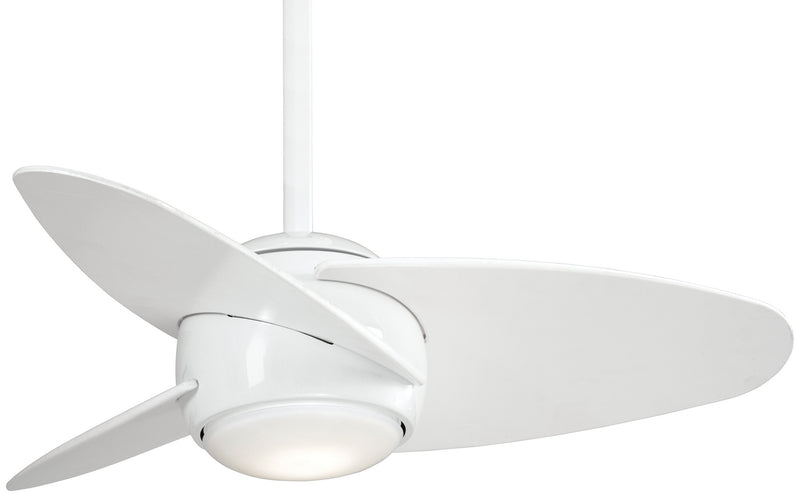Slant 36" Ceiling Fan in White