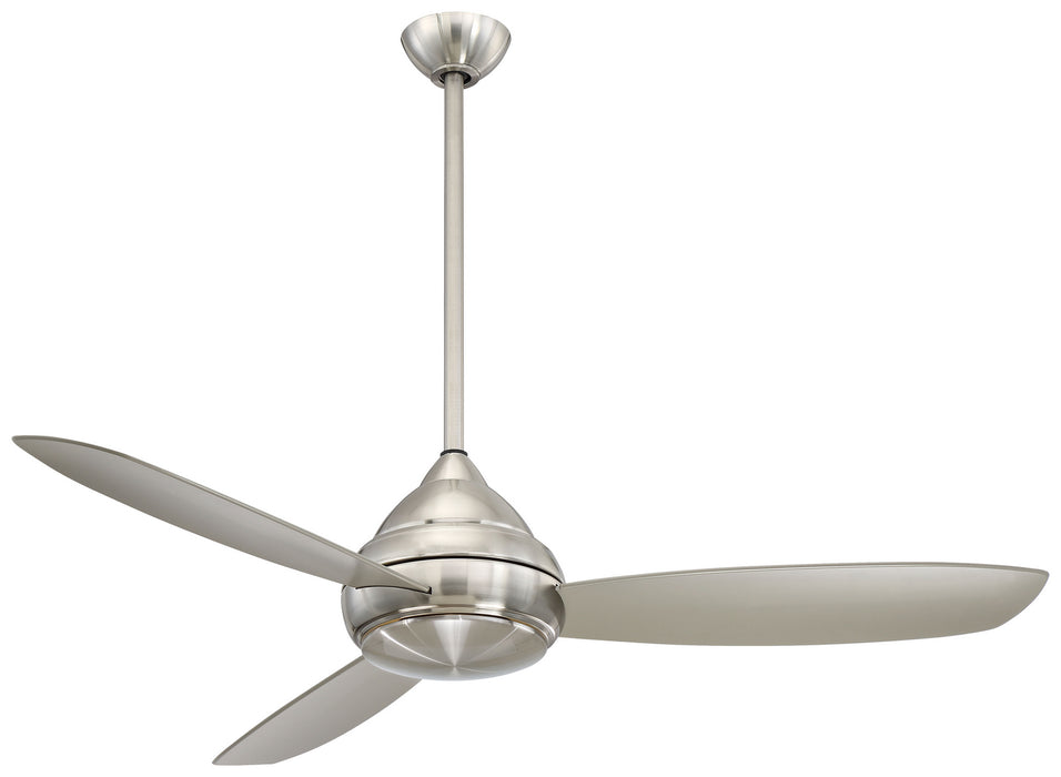 Concept L Wet LED 58" Ceiling Fan in Brushed Nickel Wet