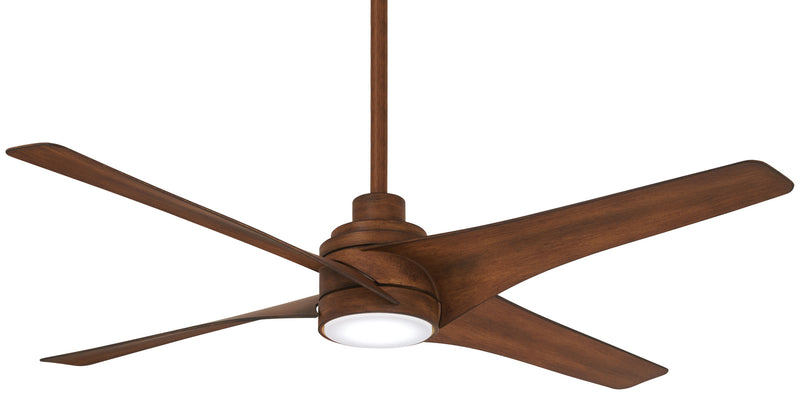 Swept 56" Ceiling Fan in Distressed Koa