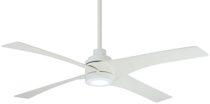 Swept 56" Ceiling Fan in Flat White