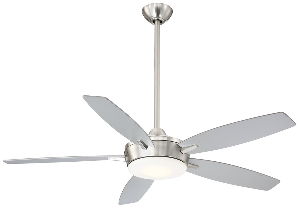 Espace 52" Ceiling Fan in Brushed Nickel W/ Silver