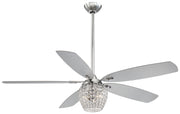 Bling 56" Ceiling Fan in Chrome